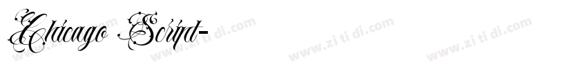 Chicago Script字体转换 Chicago Script字体转换